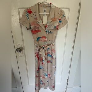 Wilfred Shirt Dress - champagne/cornflower